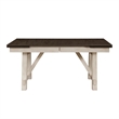 Riby Dining Table-66-94 Inch Top with 2 Leaves-Gray Antique White Wood