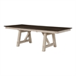 Riby Dining Table-66-94 Inch Top with 2 Leaves-Gray Antique White Wood