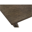 Omal Counter Height Dining Table-Khaki Brown 71 Inch Top-Trestle Base
