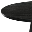 Coffee Table- Cone Pedestal Base- 29 Inch Round Top in Black