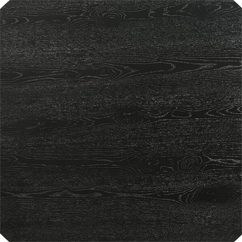 Coffee Table- Cone Pedestal Base- 29 Inch Round Top in Black