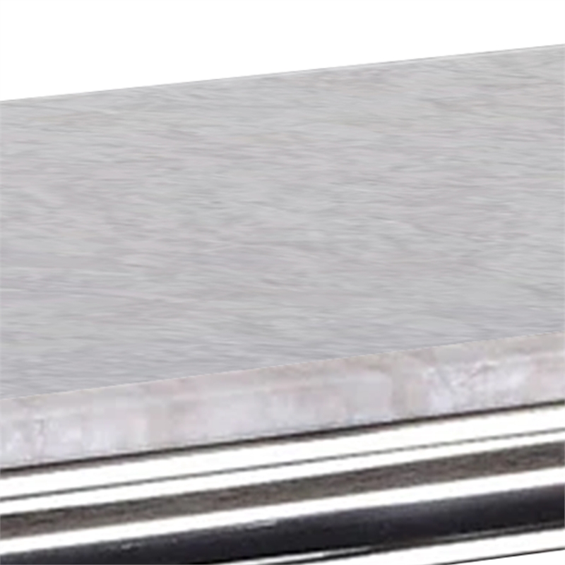 Coffee Table- Faux Marble Top- Chrome Pedestal Base- 51 Inch