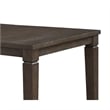Dining Table w Removable Leaf- 66-84 Inch Top- Espresso Brown