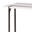 Side End Table- Black Steel Sled Base- 22 Inch