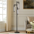 Floor Lamp with Rotating LED Arms and Dimmer- 72 Inch Black