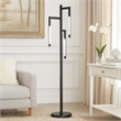 Floor Lamp with Rotating LED Arms and Dimmer- 72 Inch Black