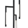 Floor Lamp with Rotating LED Arms and Dimmer- 72 Inch Black