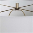 Table Lamp- Off White Linen Shade- 27 Inch