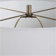 Table Lamp- Off White Linen Shade- 27 Inch