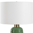 Table Lamp- Off White Linen Shade- 27 Inch