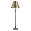 Table Lamp with Antique Brass Metal Body- 32 Inch