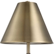 Table Lamp with Antique Brass Metal Body- 32 Inch