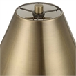 Table Lamp with Antique Brass Metal Body- 32 Inch