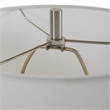 Table Lamp- White Linen Shade- 23 Inch