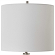 Table Lamp- White Linen Shade- 23 Inch