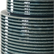 Table Lamp- Teal Ribbed Ceramic Base- 28 Inch