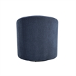 Swivel Accent Chair- Barrel Style- Foam Padded- Modern Blue Boucle