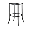 Swivel Bar Height Chair- Brown Faux Leather- Black Metal