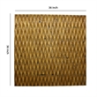 Benjara Modern Style Wooden Wall Decor with Patterned Carving- Large- Gold