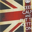 Benjara Suitcase with Union Jack Print Canvas Upholstery- Multicolor (Set of 2)
