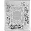 Benjara Modern Etched Wooden Photo Frames- Large- Set of 4- Silver