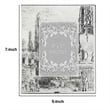 Benjara Modern Etched Wooden Photo Frames- Large- Set of 4- Silver