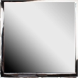 Benjara Modern Style Metal Openwork Square Framed Mirror- Silver