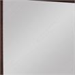 Benjara Square Molded Wooden Frame Dresser Mirror- Cherry Brown and Silver