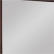 Benjara Square Molded Wooden Frame Dresser Mirror- Cherry Brown and Silver