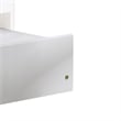 Benjara Mission Style Wooden Twin Size Daybed Trundle with Caster Wheels- White