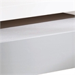 Benjara Mission Style Wooden Twin Size Daybed Trundle with Caster Wheels- White