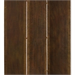 Benjara Metal 3 Panel Screen with Textured Nub Head Accent Borders- Brown