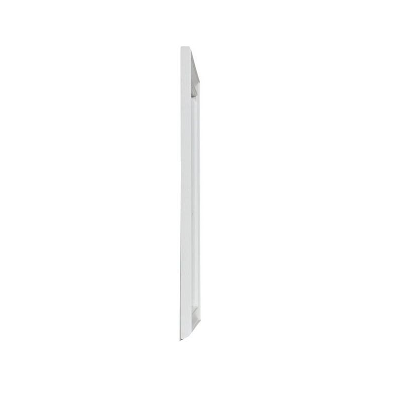 Benjara Limi 37 x 43 Dresser Mirror- Modern Wood Frame- White Brushed Finish