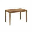 Benjara 5 Piece Dining Table Set with 4 Chairs- Rubberwood- Weathered Oak