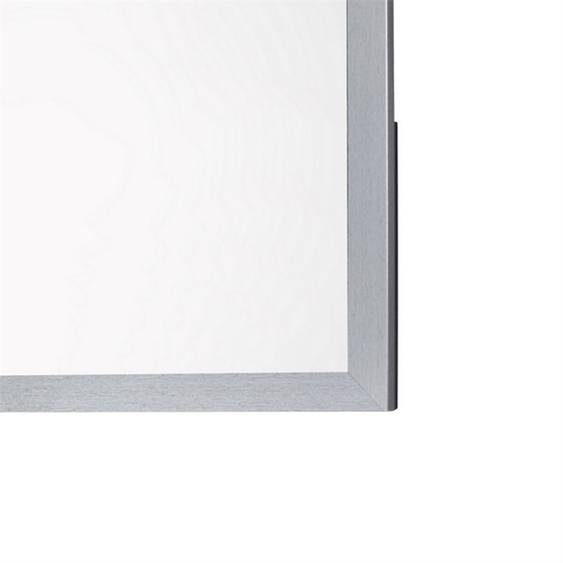 Benjara Moko 40 x 40 Dresser Mirror- Square- Modern Style- Gray Finished Frame