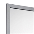 Benjara Moko 40 x 40 Dresser Mirror- Square- Modern Style- Gray Finished Frame