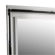 Benjara Lee 38 x 50 Dresser Mirror- Modern LED Light Trim- Silver Hardwood Frame