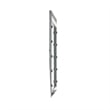 Benjara Lee 37 x 40 Vanity Mirror-10 Light Bulb Sockets-Modern Silver Wood Frame