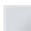 Benjara Umi 39 x 39 Dresser Mirror- Molded Design Solid Wood White Square Frame