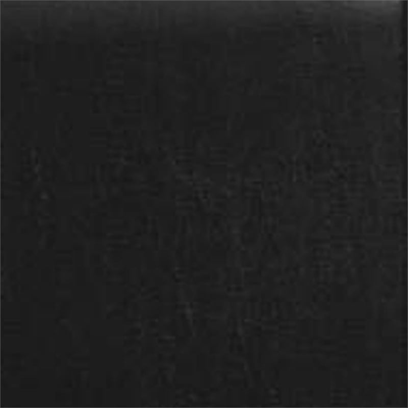 Benjara Shirin Queen Size Bed- Wood- Nailhead Trim- Upholstered Headboard- Black