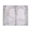 Benjara 47 x 59 Decorative Wall Art- Rectangular- Historical Architecture- Gray