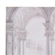 Benjara 47 x 59 Decorative Wall Art- Rectangular- Historical Architecture- Gray