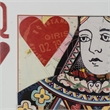 Benjara 24 x 35 Set of 2 Framed Wall Art- King Queen Card Pair- Gold- Black- Red