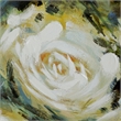 Benjara 39 x 39 Framed Wall Art-Dreamy Floral Hand Painting-Black-Green-White