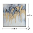 Benjara 39 x 39 Framed Oil Painting- Gold Flake