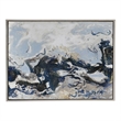 Benjara 36 x 47 Framed Handpainted Wall Art-Rectangular Multicolor Cerulean Seas
