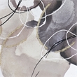 Benjara 35 x 47 L&scape Abstract Art Watercolor Oil Painting- Mixed Gray- Brown