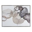 Benjara 35 x 47 L&scape Abstract Art Watercolor Oil Painting- Mixed Gray- Brown
