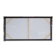 Benjara 30 x 59 Abstract Oil Painting-Rectanglular Poly Canvas-Wood-Beige-Gray