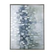 Benjara 35 x 47 Wall Art Oil Painting- Landscape Polyester Canvas- Gray- Silver